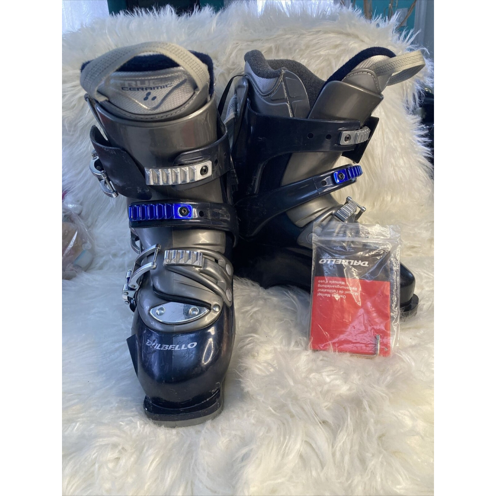 Dalbello zS6 Custom Z-Tech downhill ski boots size 245 Flex Index 6-8 Made Italy